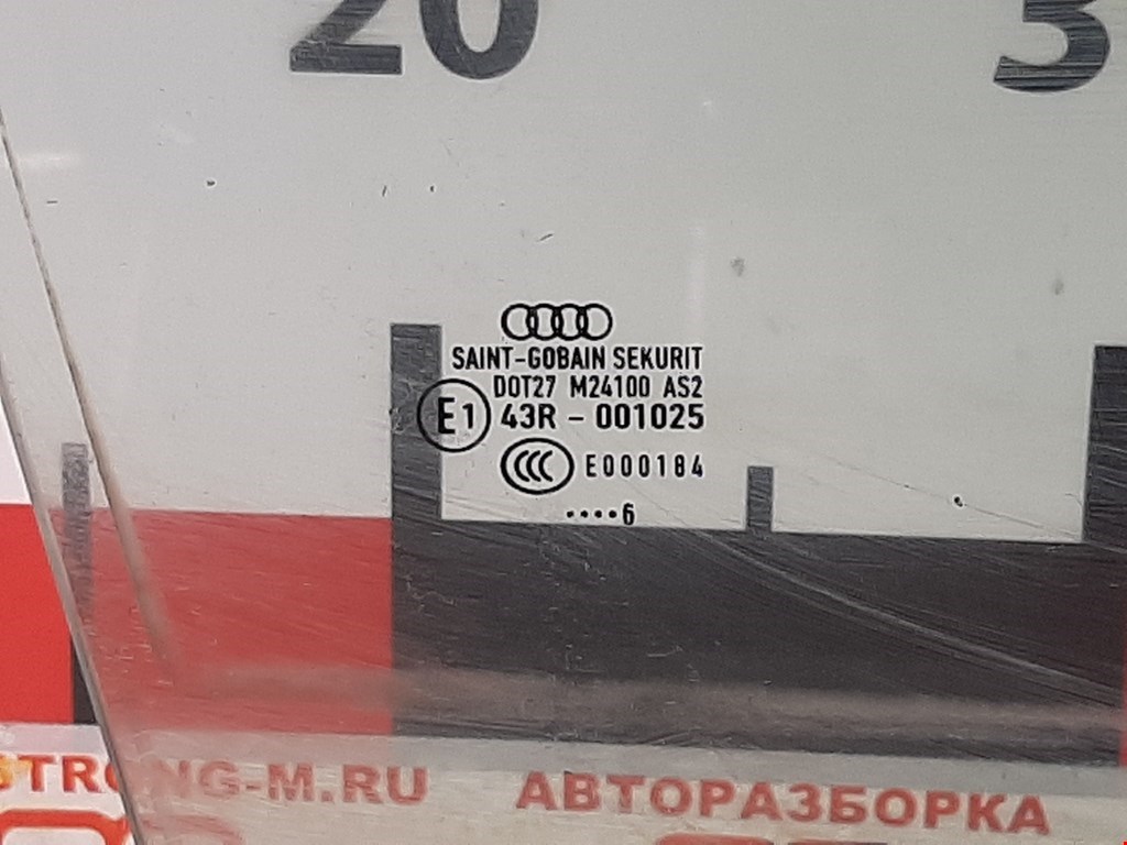 Стекло двери передней правой Audi A4 B7 купить в России