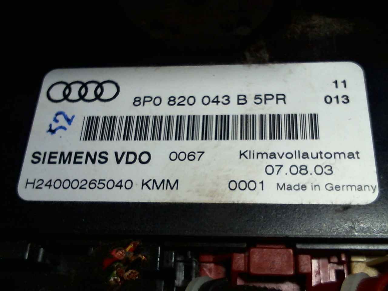 Переключатель отопителя (печки) Audi A3 8P купить в России