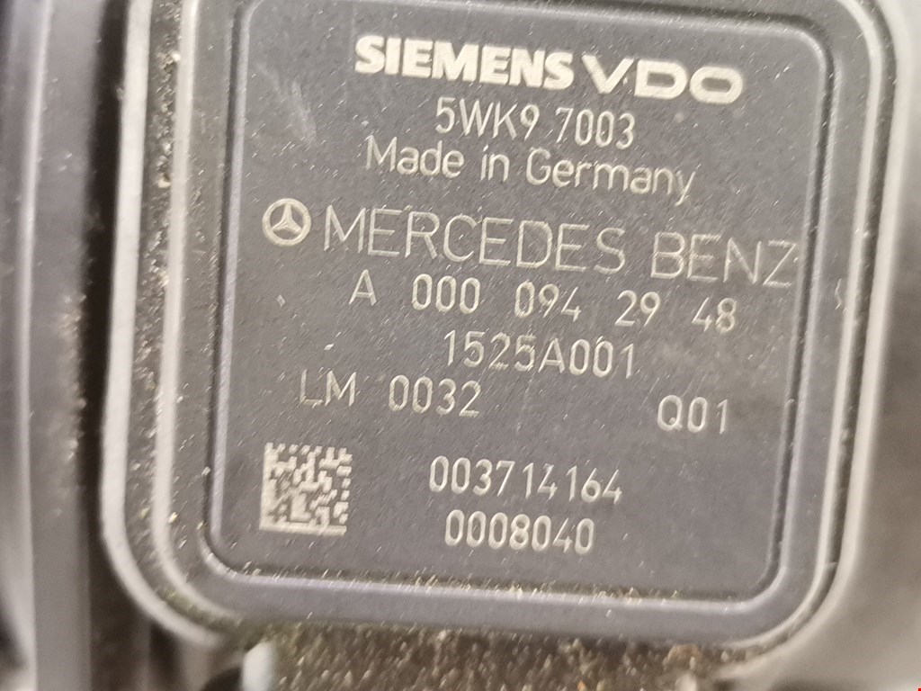 Расходомер воздуха (ДМРВ) Mercedes A-Class (W169) купить в Беларуси