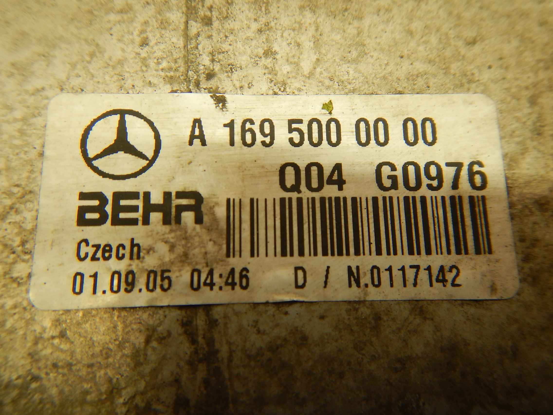 Интеркулер (радиатор интеркулера) Mercedes A-Class (W169) купить в Беларуси