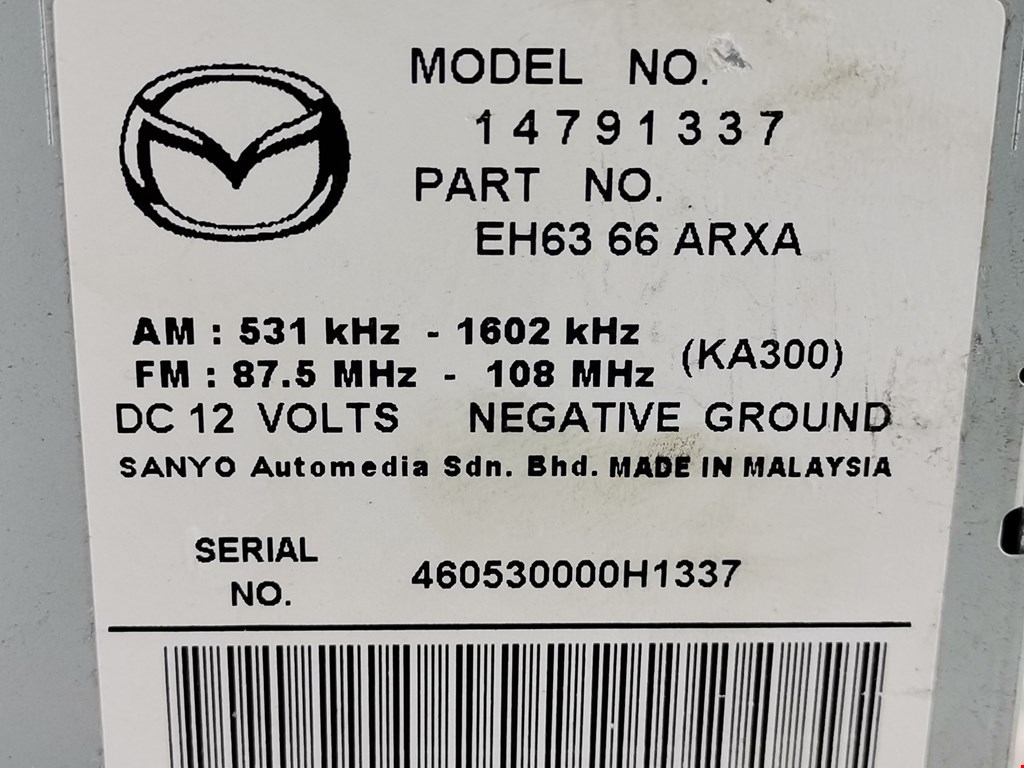 Магнитола Mazda CX-7 (ER) купить в России