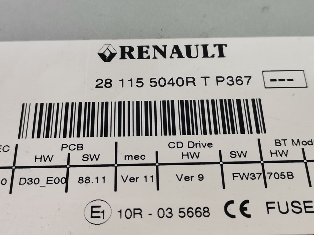 Магнитола Renault Scenic 3 купить в Беларуси