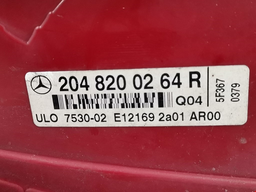Фонарь задний правый Mercedes C-Class (W204) купить в России