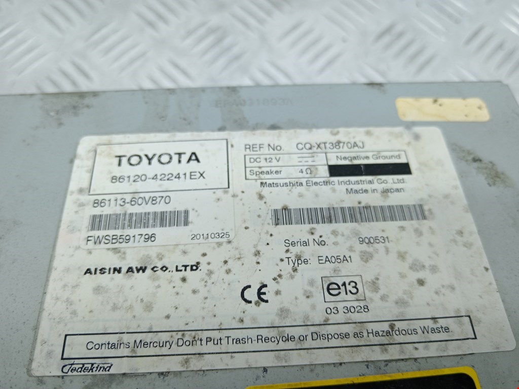 Магнитола Toyota Rav4 3 купить в Беларуси