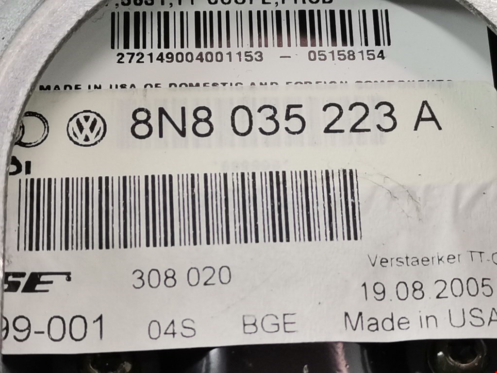 Усилитель акустической системы Audi TT 8N купить в Беларуси