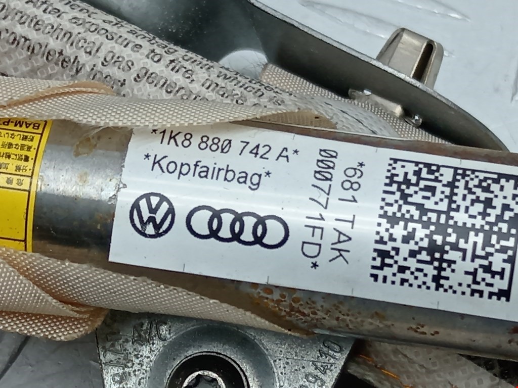 Подушка безопасности боковая (шторка) Volkswagen Scirocco 3 купить в Беларуси
