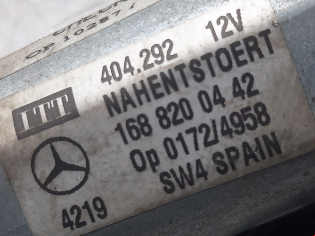 Моторчик стеклоочистителя задний Mercedes A-Class (W168) купить в Беларуси